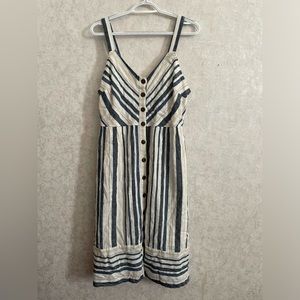 Blu Dahlia women's large sleeveless striped dress